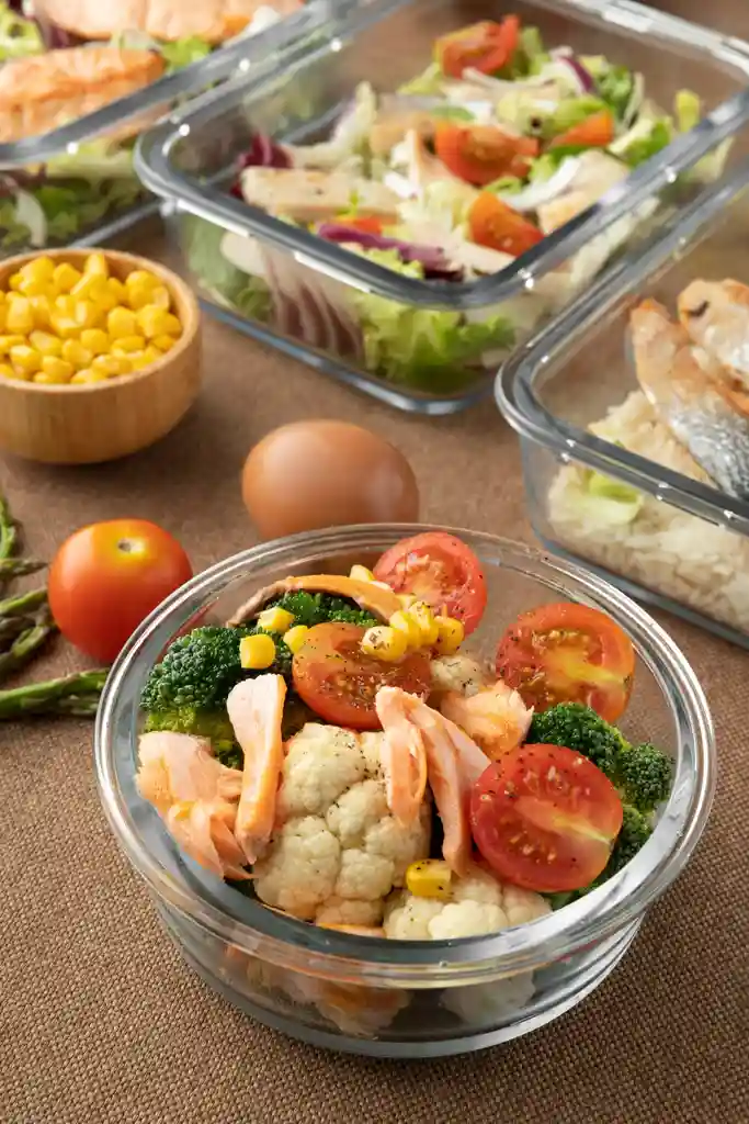 Healthy ingredients on table for meal planning, simple budget-friendly recipes for busy moms